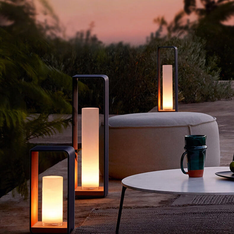 Modern Square Outdoor LED Light | Waterproof Solar LED Light