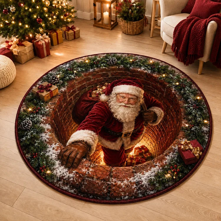 Santa's Christmas Wonderland | 3D Illusion Rug