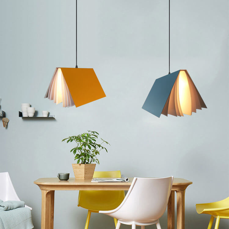 Flying Book Pendant Light | Modern Book-Inspired Ceiling Lamp