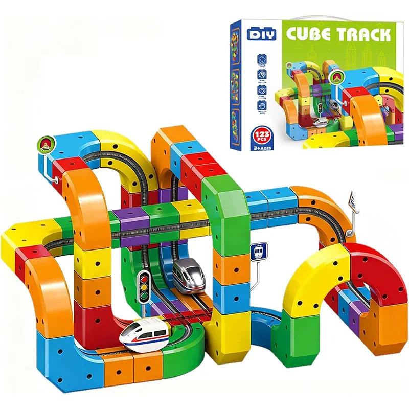 3D Magnetic Train Set Kids | Build, Race & Explore
