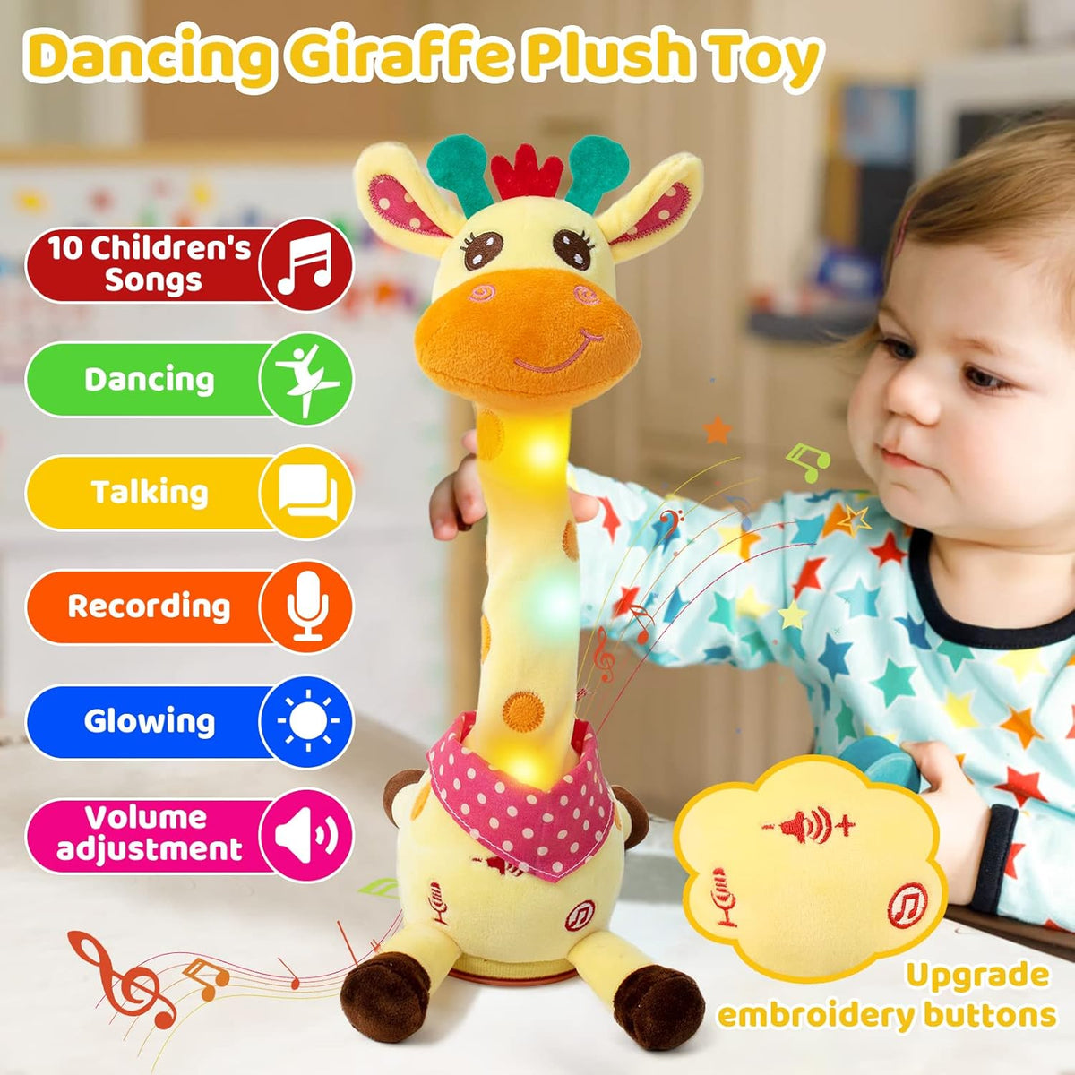 Interactive Singing & Dancing Animal Plush Toy for Kids