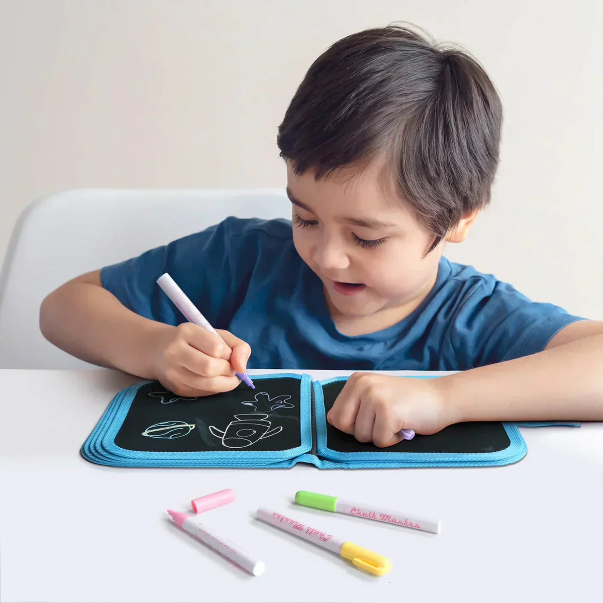 Reusable Drawing & Activity Book for Kids