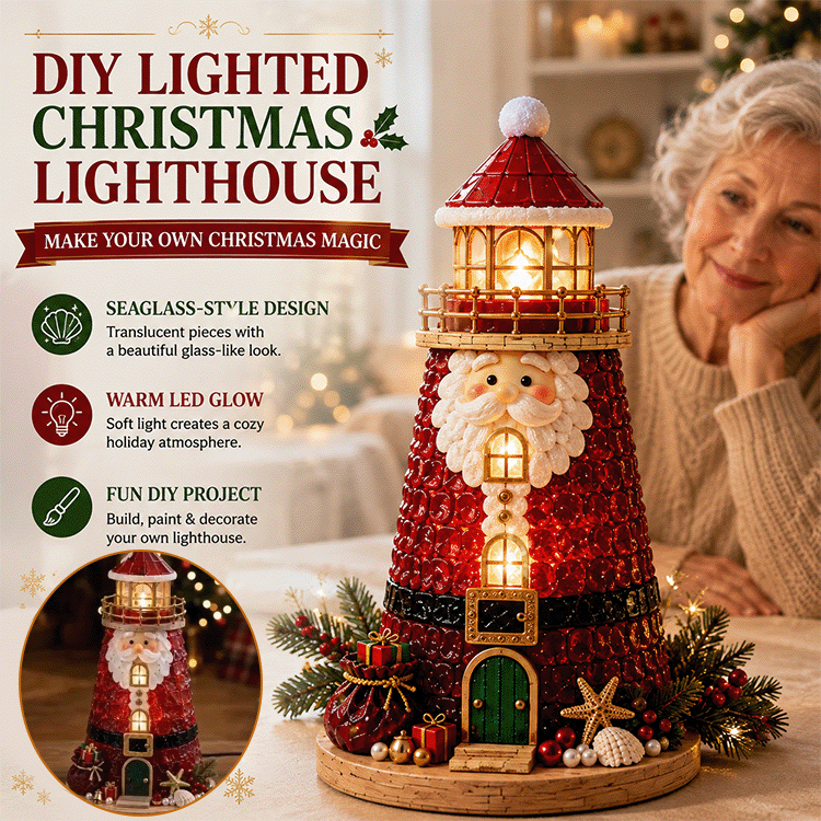 MERRYBEAM | Magical Christmas Lighthouse Building Kit