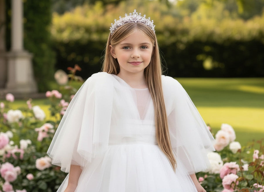 VERONIQUE GIRLY WHITE DRESS