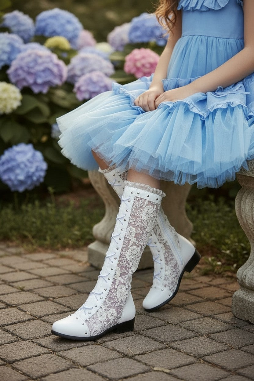 GRACY WHITE BOOTS