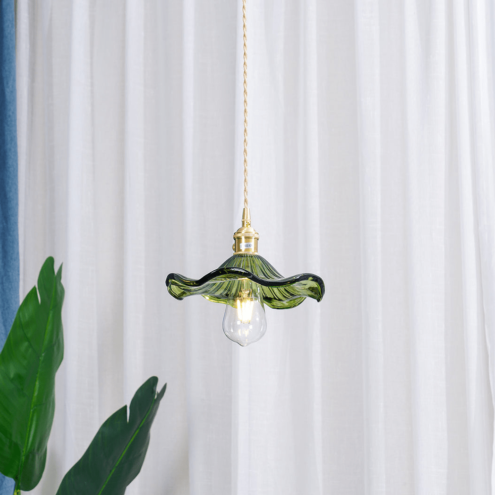 Vintage Hibiscus Pendant Light