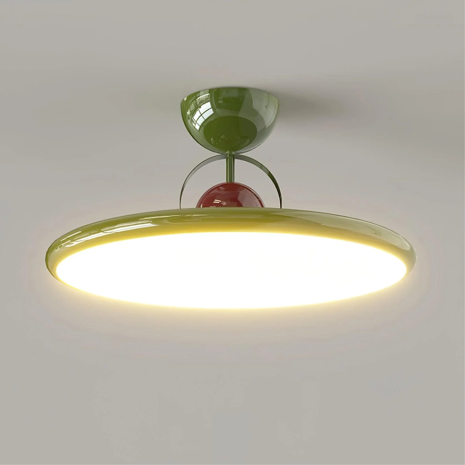 Retro Glass Flush Mount Ceiling Light