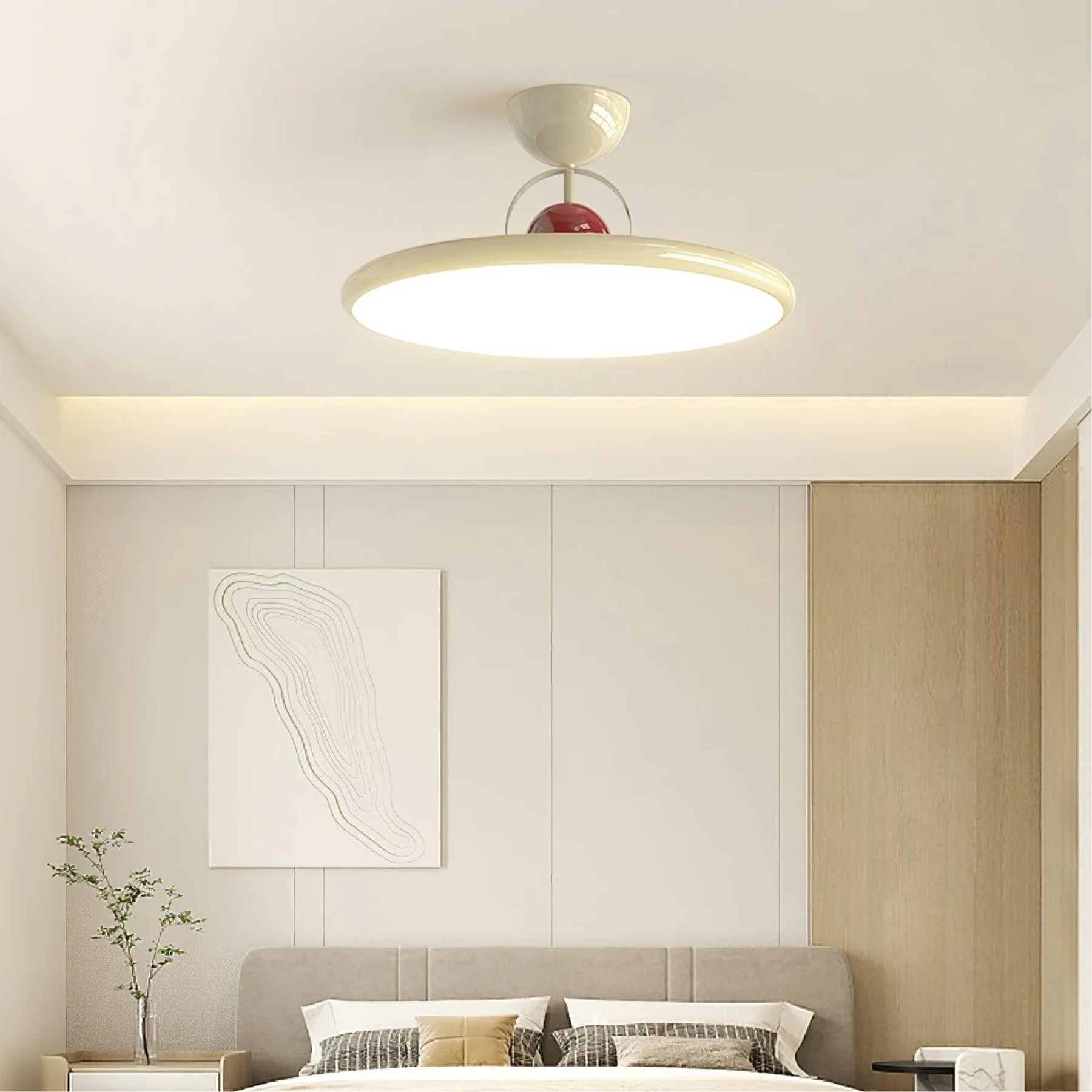 Retro Glass Flush Mount Ceiling Light