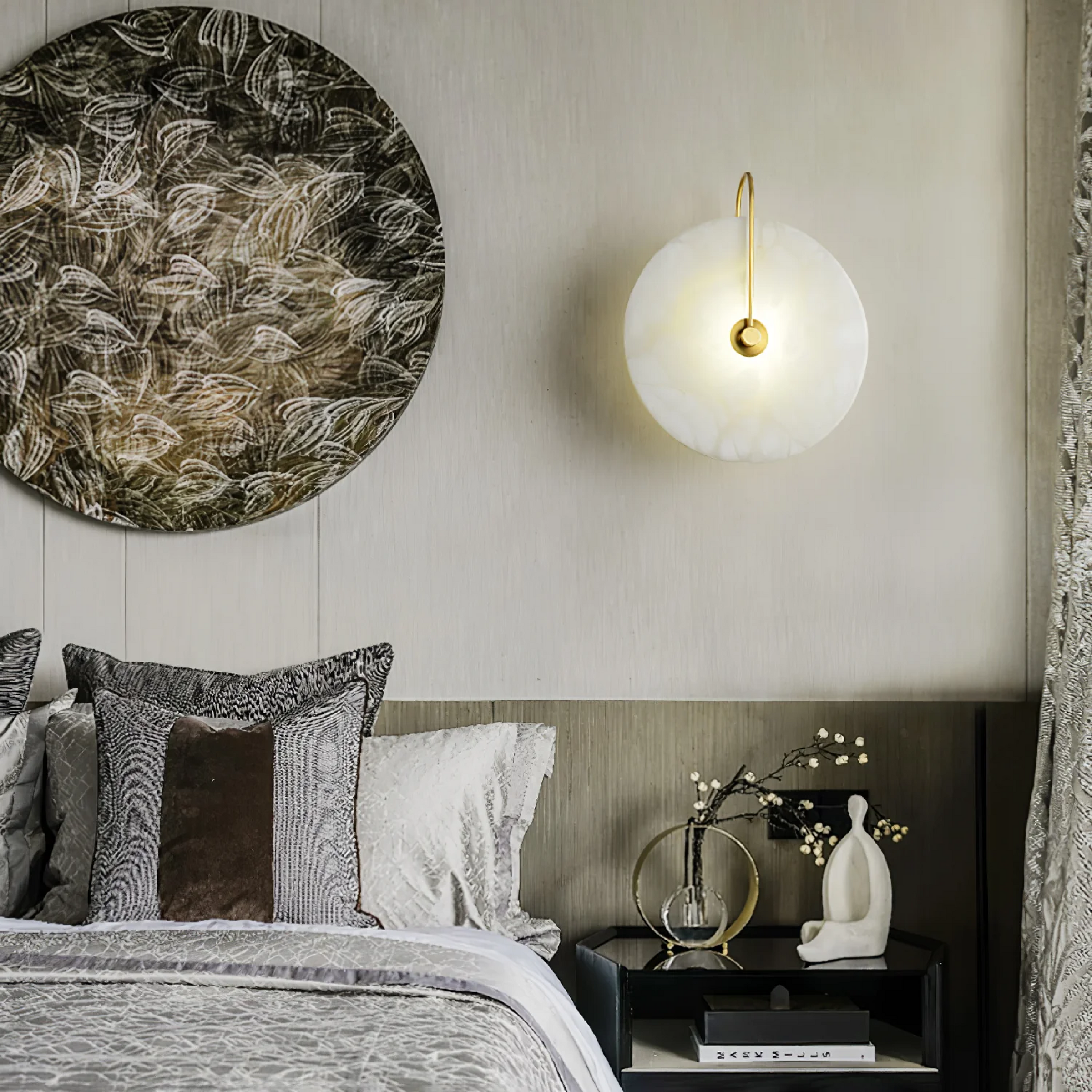 Minimalist Marble LED Wall Lamp