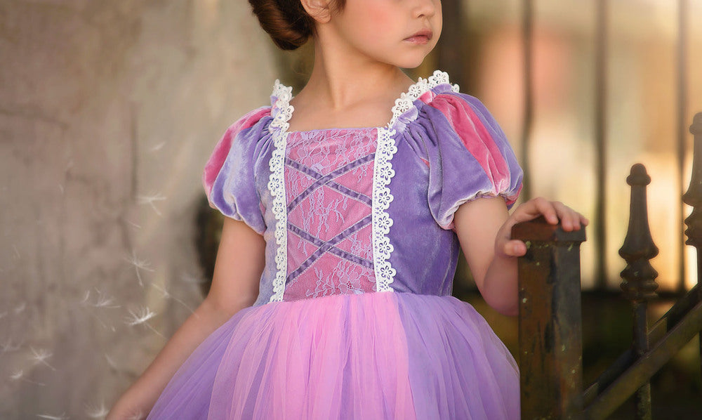 LILAC RAPUNZEL PRINCESS DRESS
