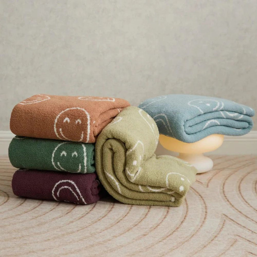 Smiley Face Plush Blanket