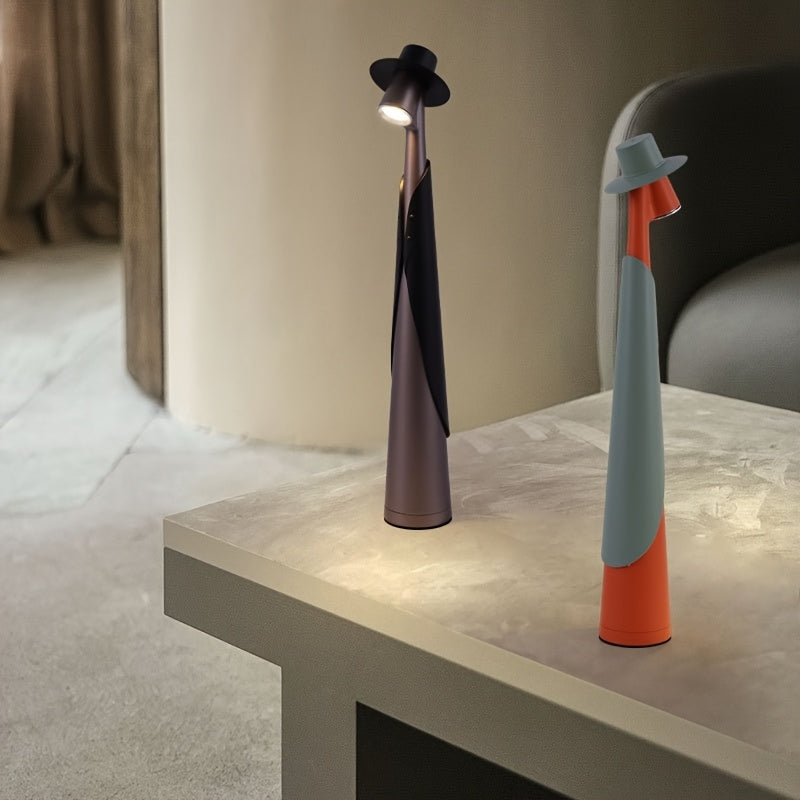 Modern Rechargeable LED Hat Lamp | Creative Touch Desk Light