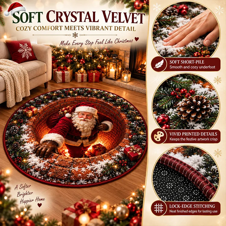 Santa's Christmas Wonderland | 3D Illusion Rug