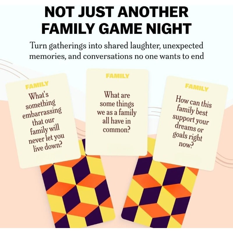 Family Conversation Cards | 150 Meaningful Questions & Fun Family Card Game for All Ages