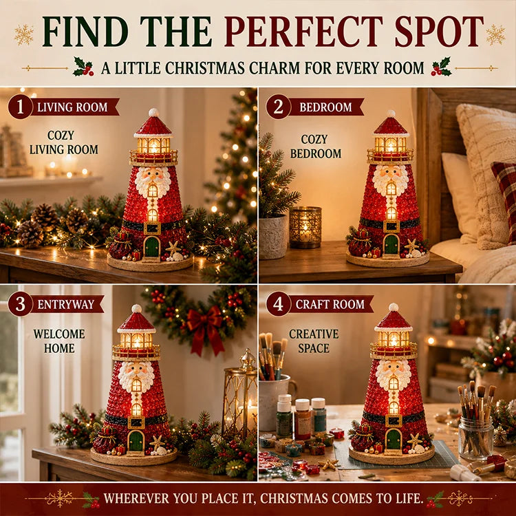 MERRYBEAM | Magical Christmas Lighthouse Building Kit