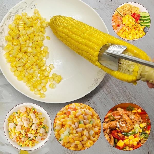 Stainless Steel Corn Stripper Tool | Corn Cob Kernel Remover