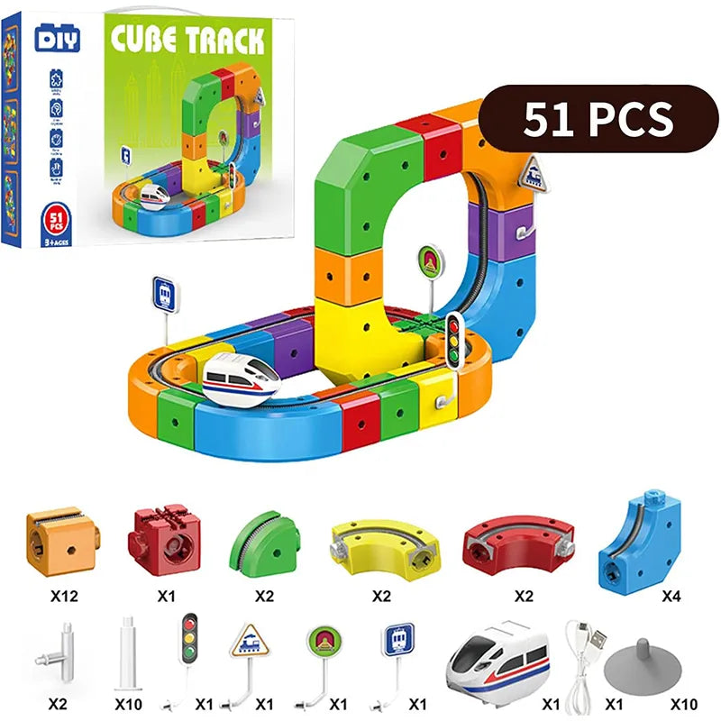 3D Magnetic Train Set Kids | Build, Race & Explore