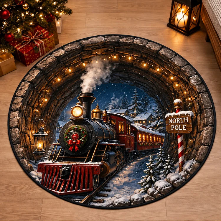 Santa's Christmas Wonderland | 3D Illusion Rug
