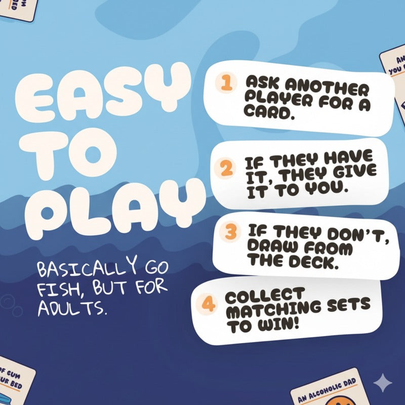 Funny Adult Party Card Game | Hilarious Go Fish Game for Grown-Ups