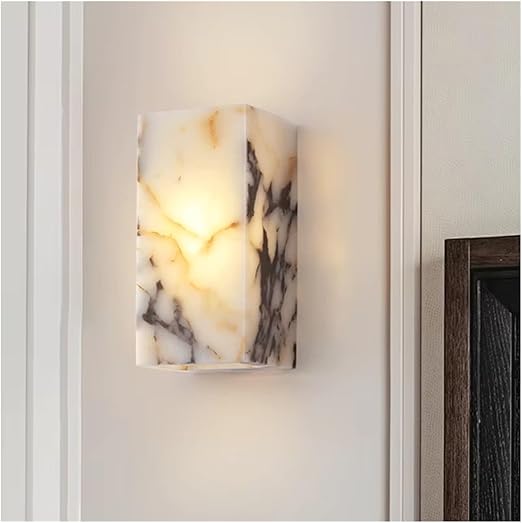 Minimalist Marble Cube Wall Light