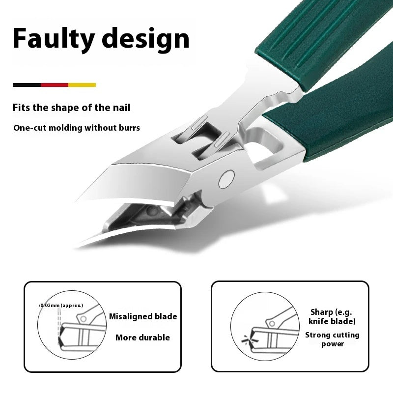 Heavy Duty Toenail Clippers | Wide Jaw Nail Cutter for Thick Nails