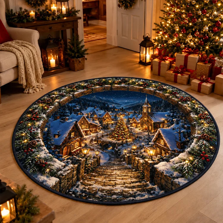 Santa's Christmas Wonderland | 3D Illusion Rug