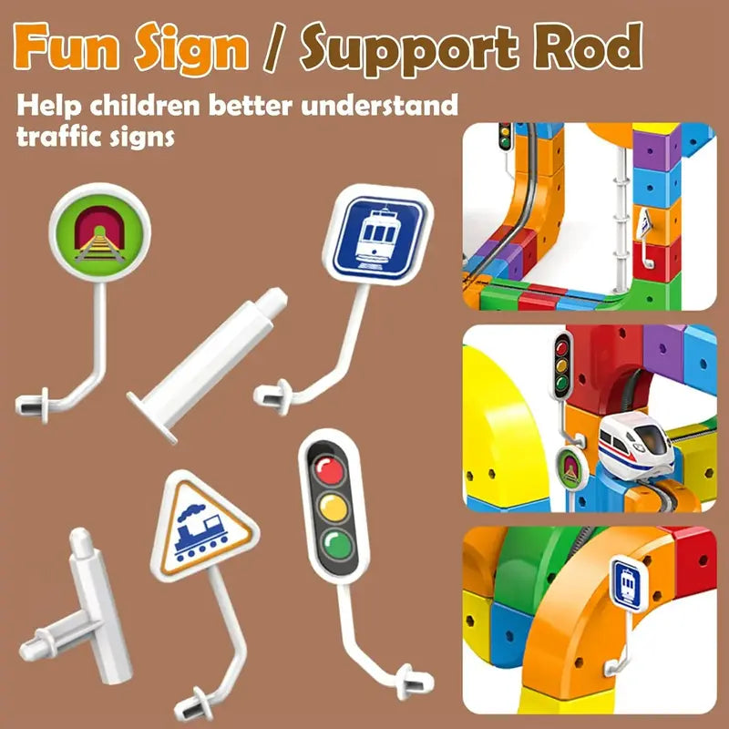 3D Magnetic Train Set Kids | Build, Race & Explore