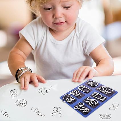 Metal Brain Teaser Puzzle | IQ Logic & Mind Challenge Toy