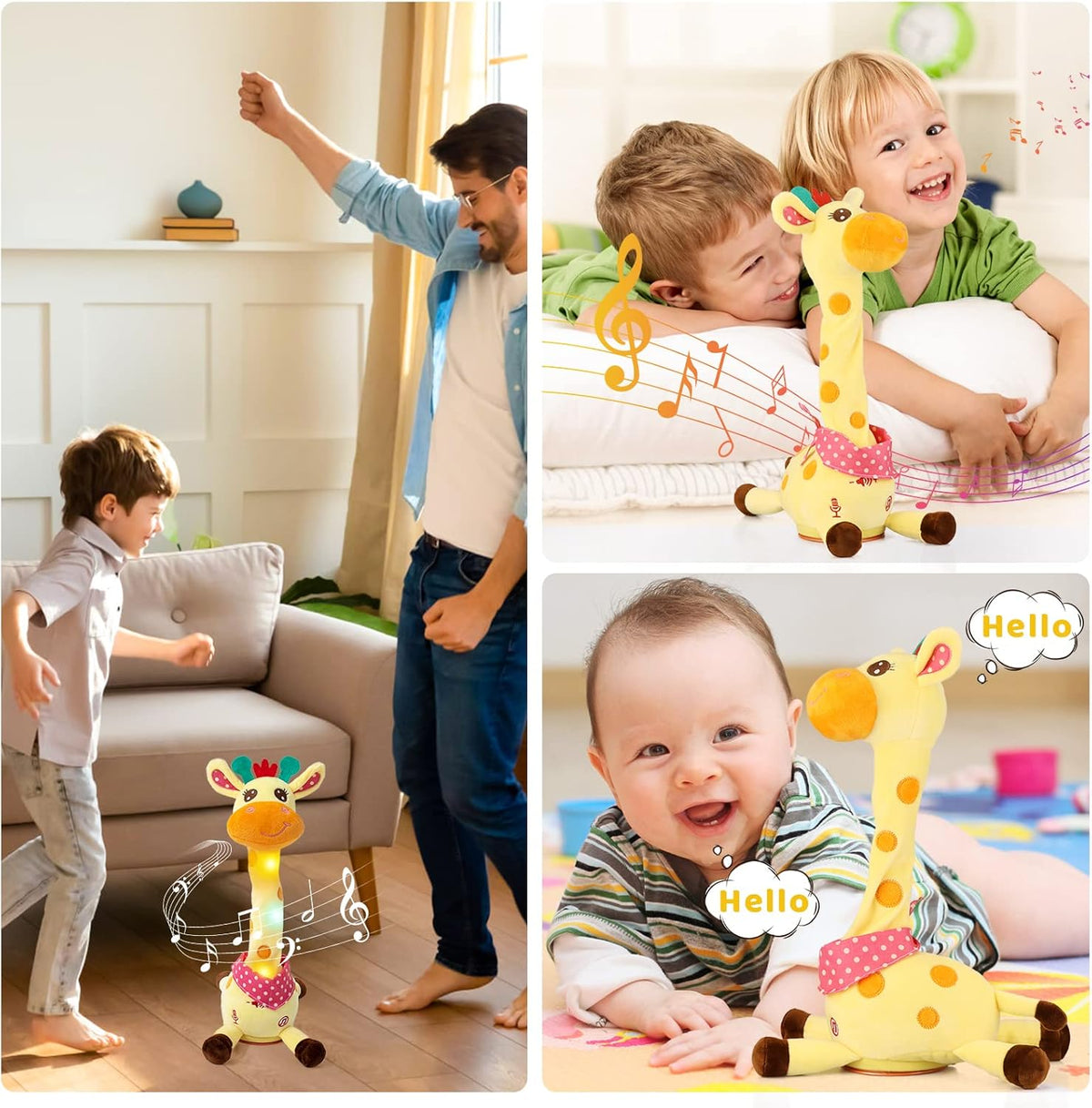 Interactive Singing & Dancing Animal Plush Toy for Kids