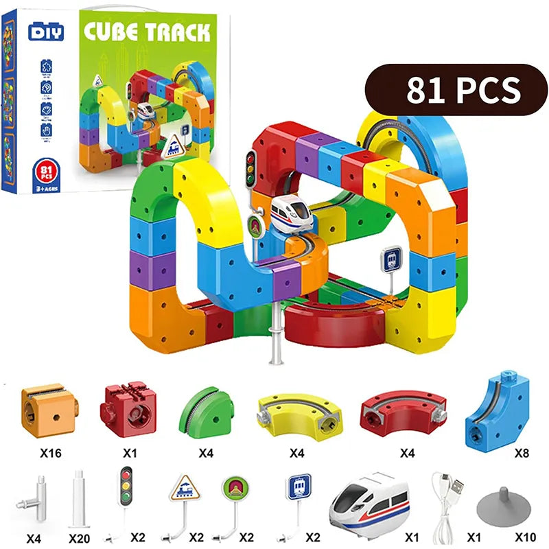 3D Magnetic Train Set Kids | Build, Race & Explore