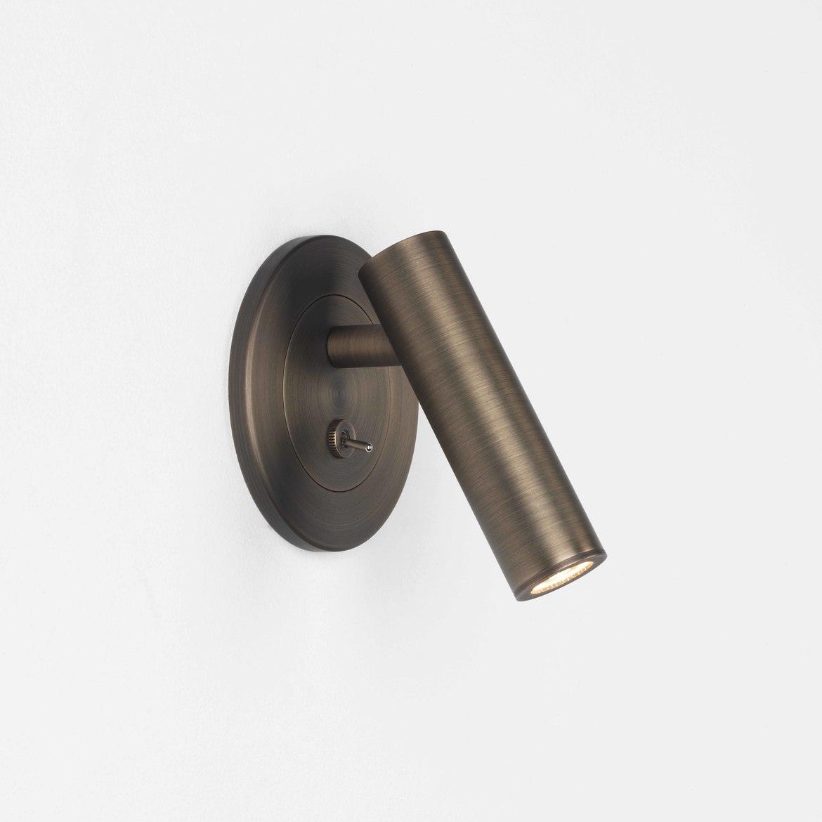 Adjustable Metal Wall Reading Lamp with Cylindrical Head