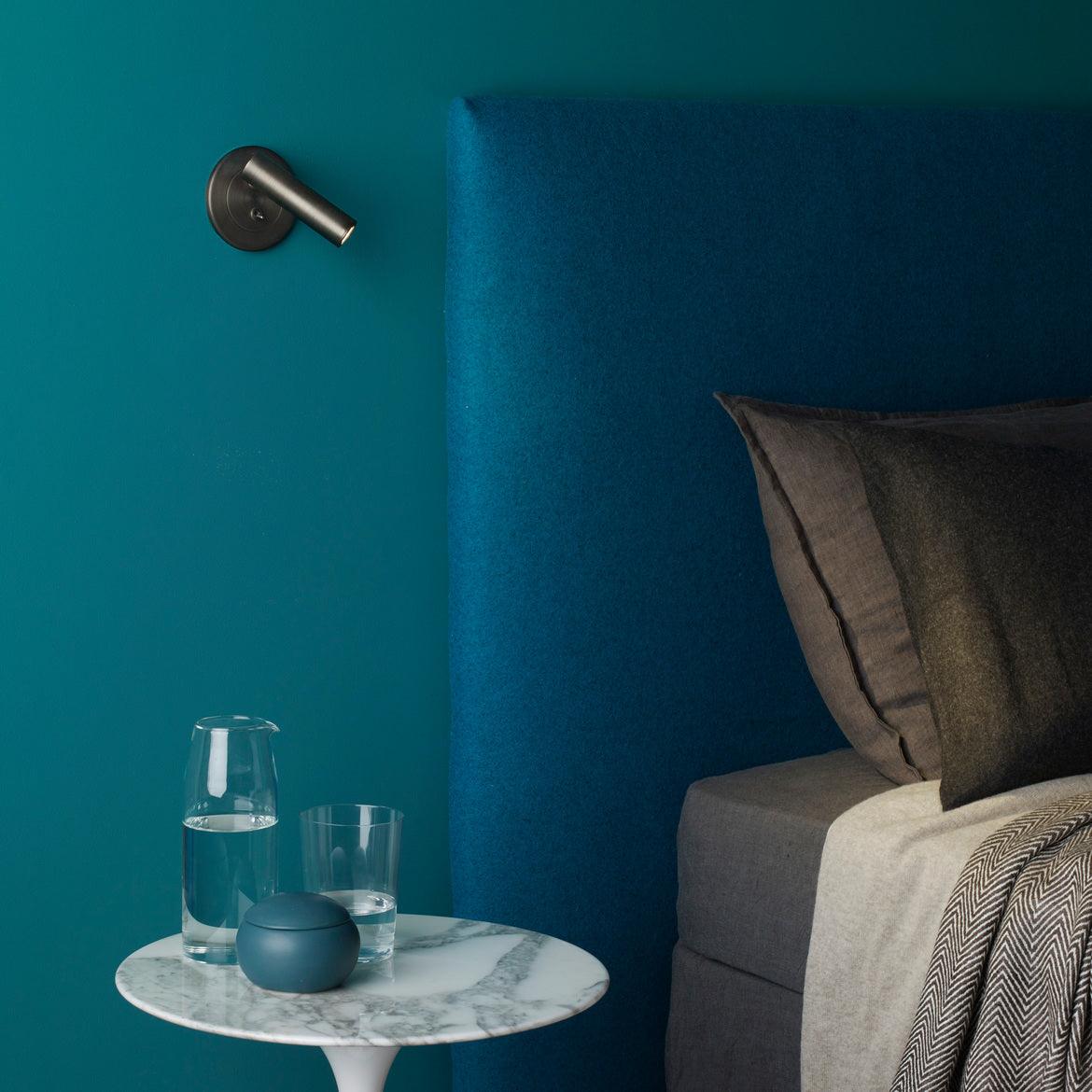 Adjustable Metal Wall Reading Lamp with Cylindrical Head