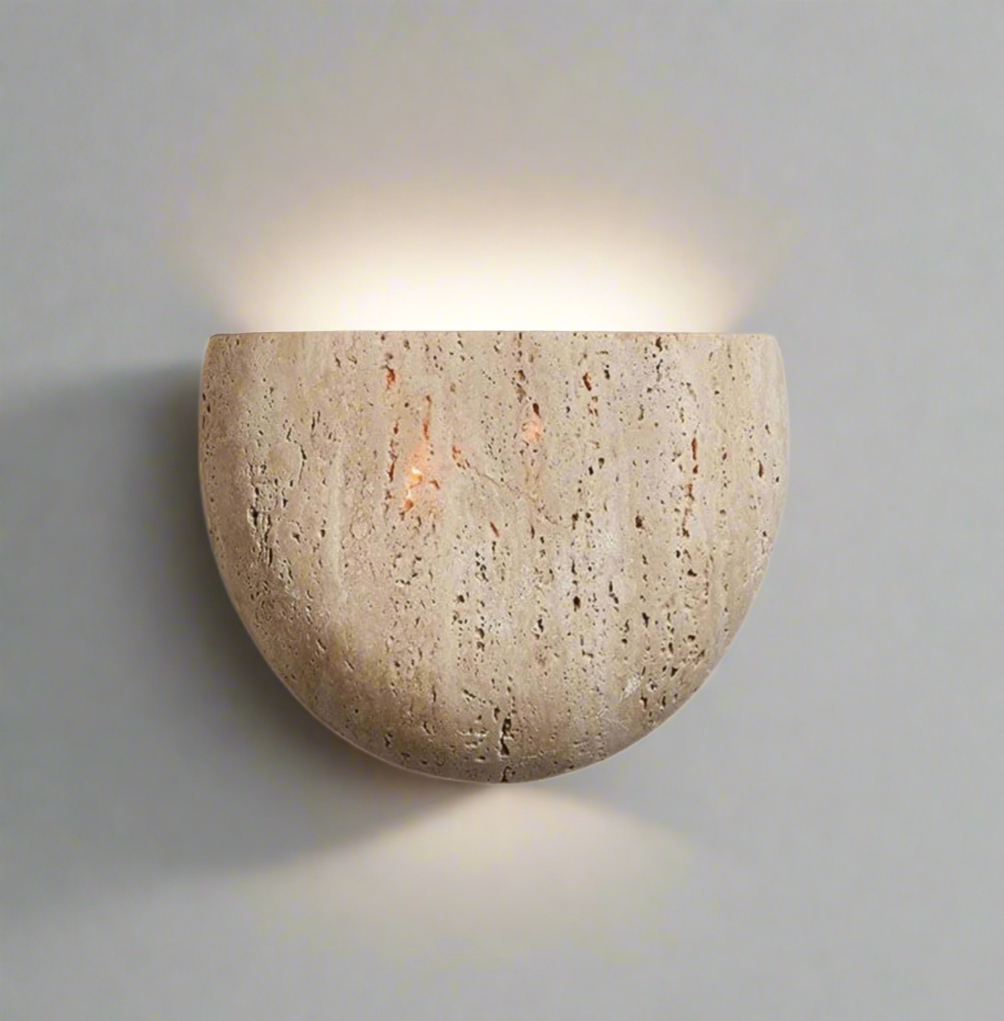 Wabi Sabi Stone Wall Sconce Soft Ambient Lighting