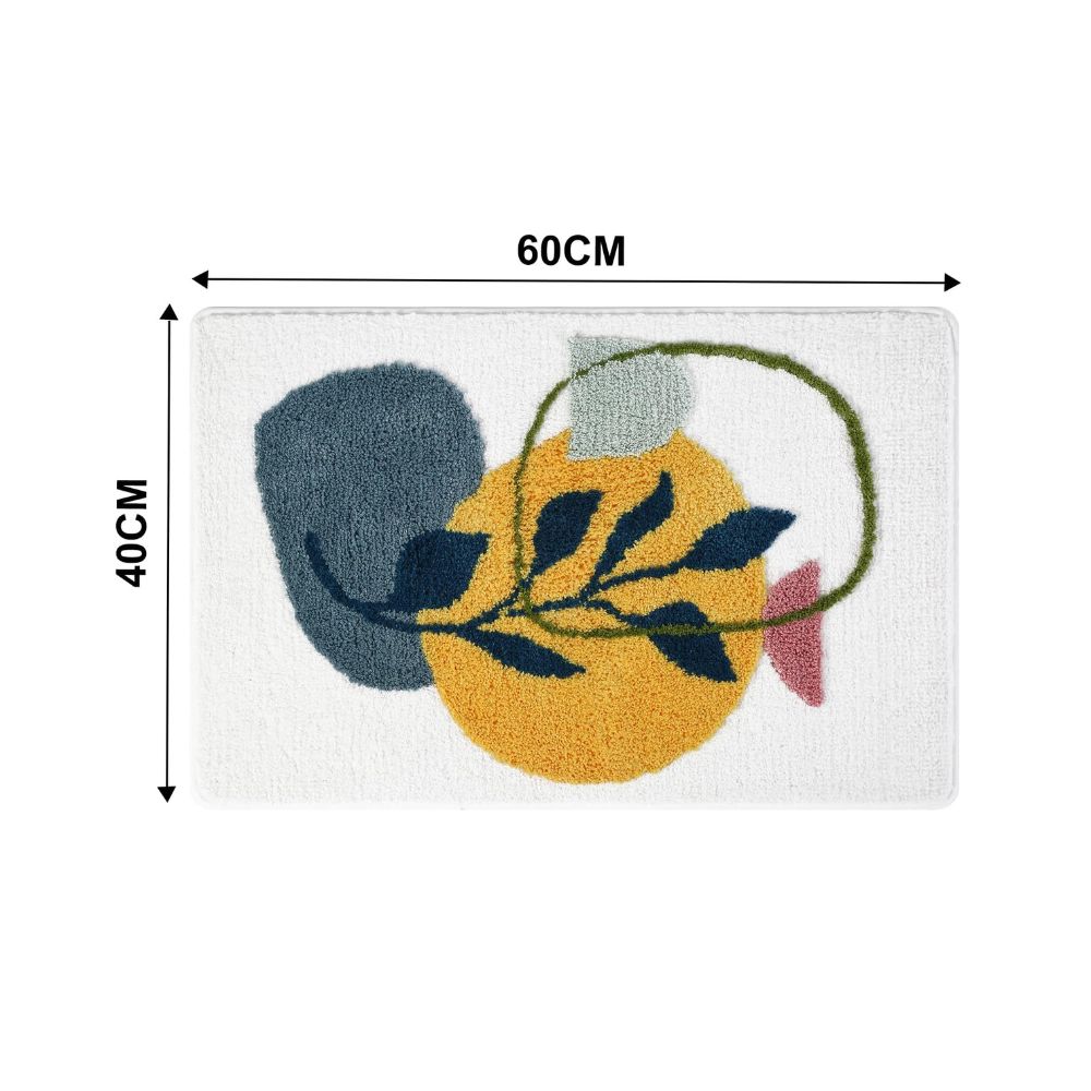 Floral Non-Slip Bathmat