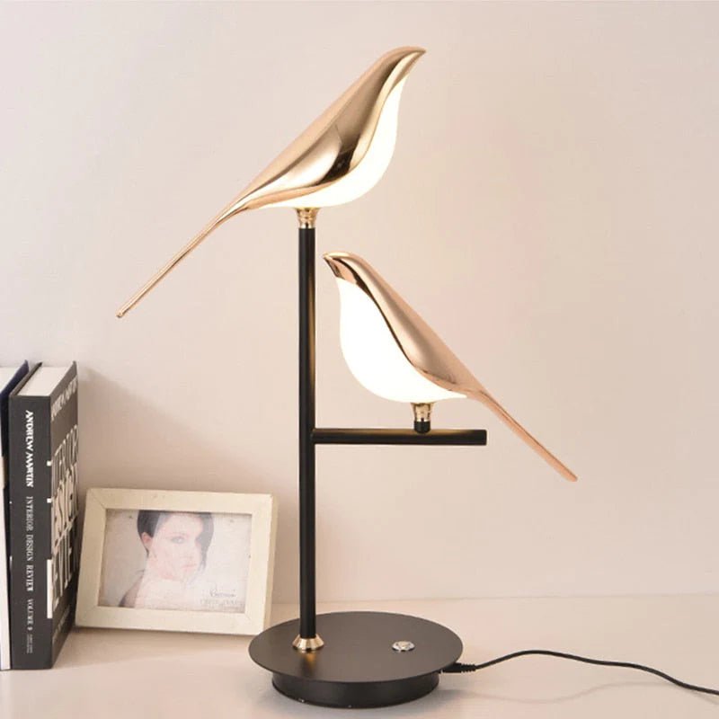 Golden Birdlight Wall Lamp | Modern Nordic LED Wall Sconce
