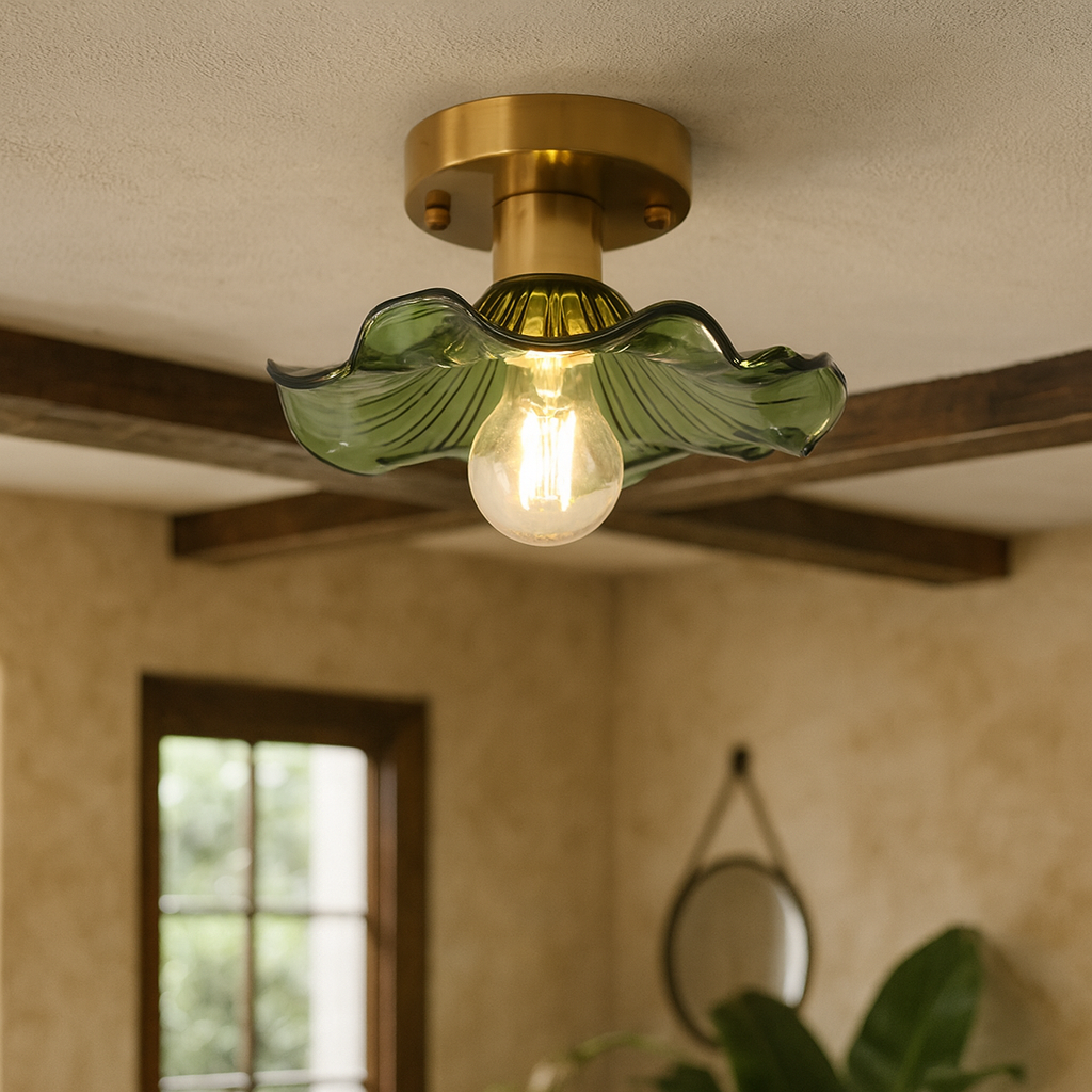 Vintage Floral Ceiling Light