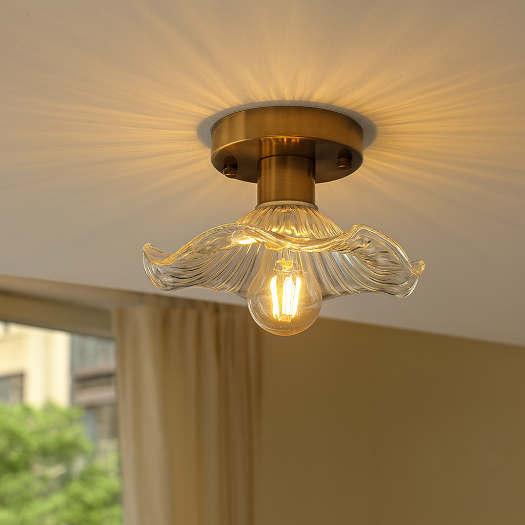 Vintage Floral Ceiling Light