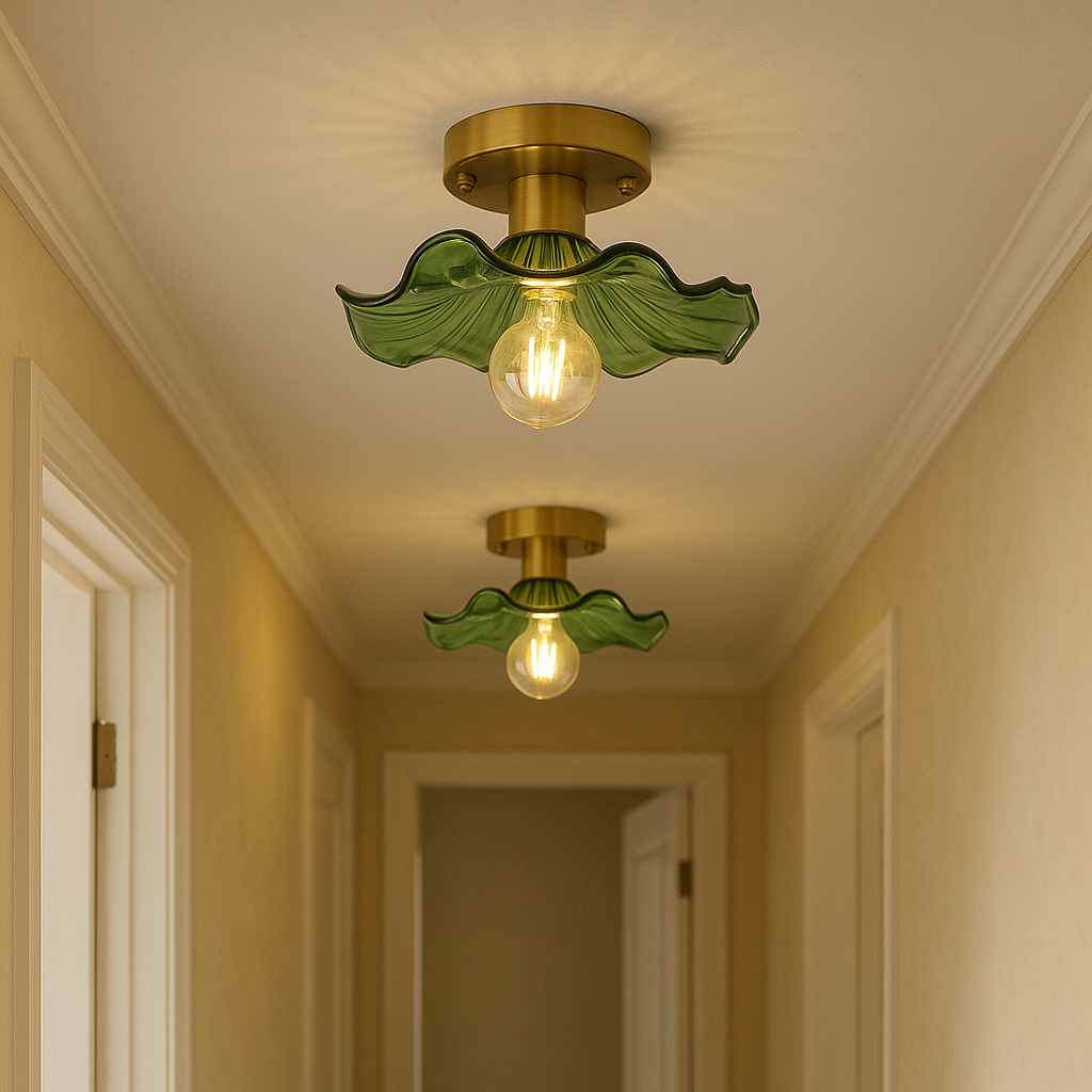 Vintage Floral Ceiling Light