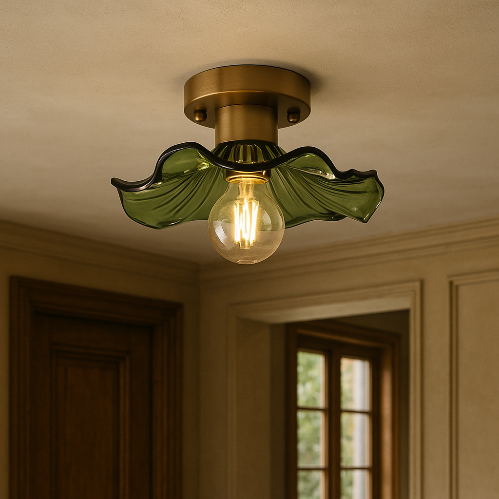 Vintage Floral Ceiling Light