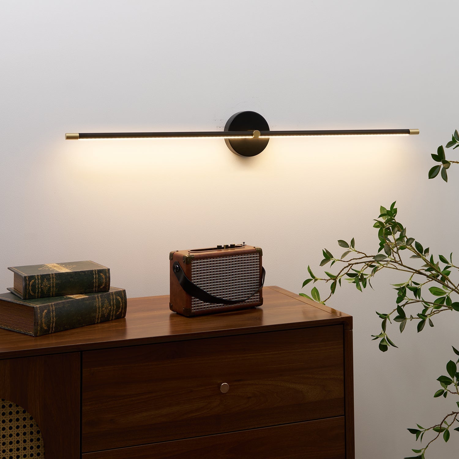 Minimalist Double-Rod LED Wall Sconce Light