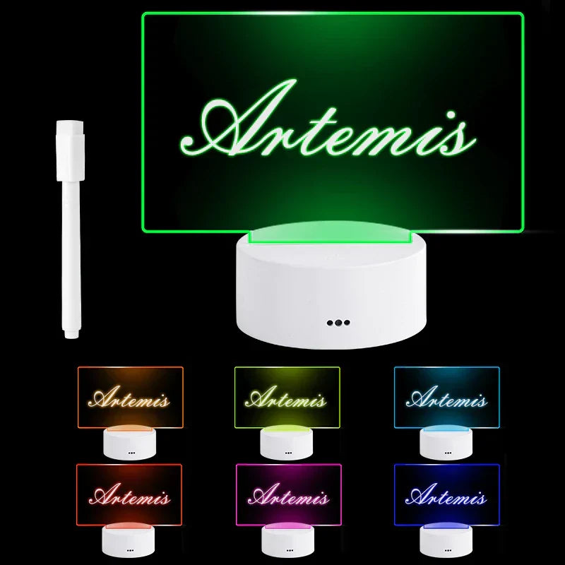 Illuminated Acrylic Writing Board with USB Power