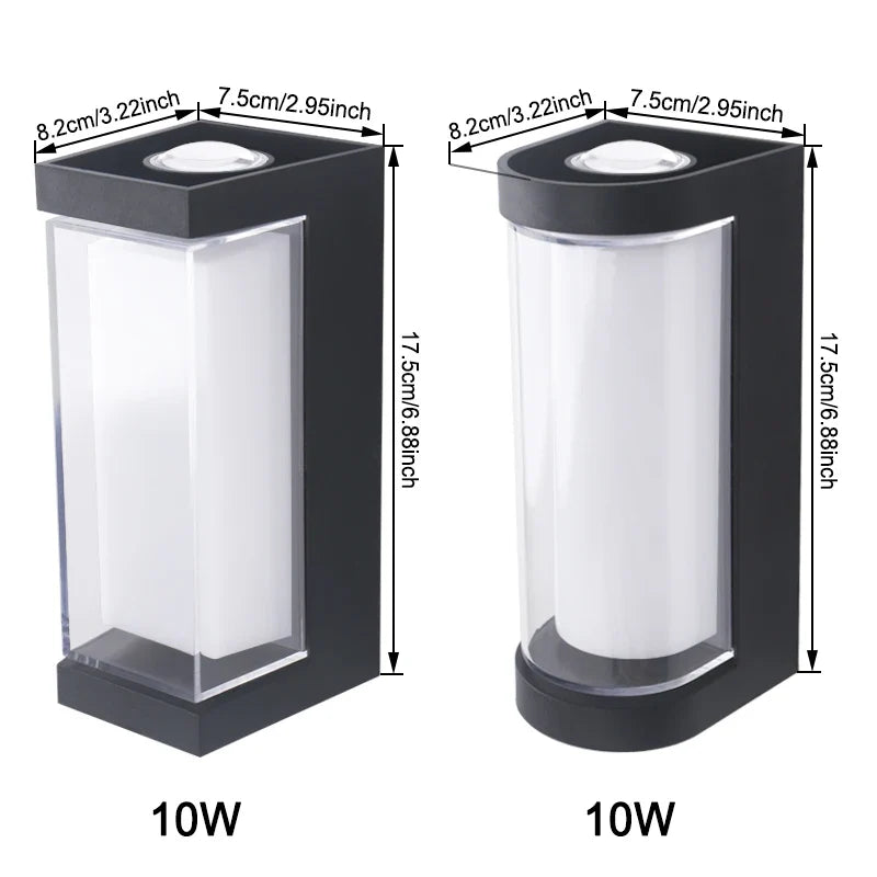 Modern LED Wall Light | Waterproof Up & Down Outdoor Sconce