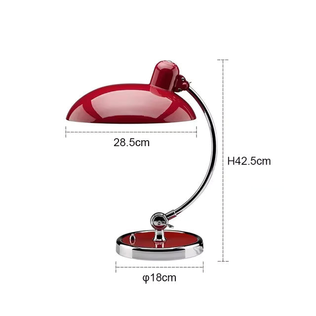 ScandiArc Table Lamp | Bauhaus-Inspired Curved Metal Design