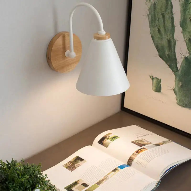 Nordic Beam | Scandinavian Wood & Iron Wall Light