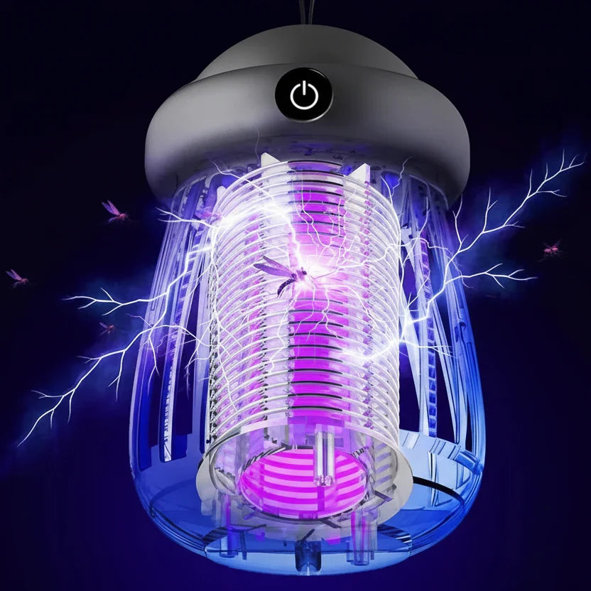 UV Mosquito Killer Lamp – 3000V Electric Bug Zapper – Rechargeable