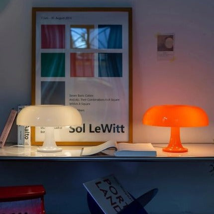 Scandinavian style mushroom table light