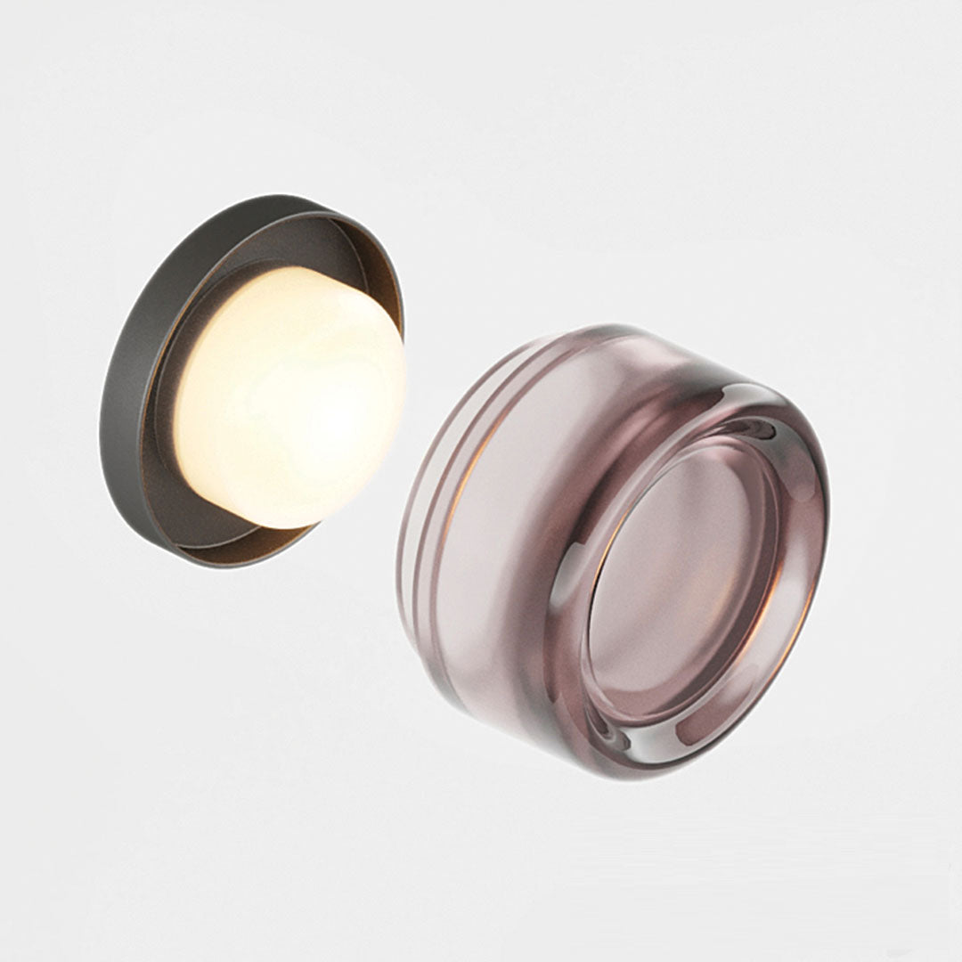 Compact Glass Wall Lamp