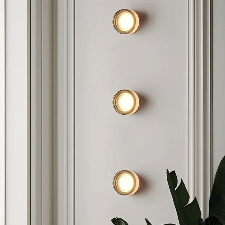 Compact Glass Wall Lamp