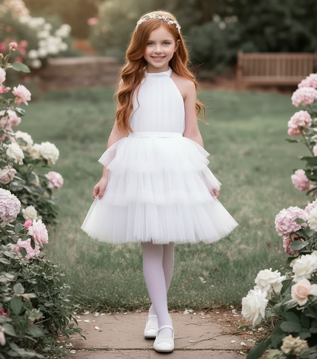 FLAIRE  STUNNING WHITE DRESS