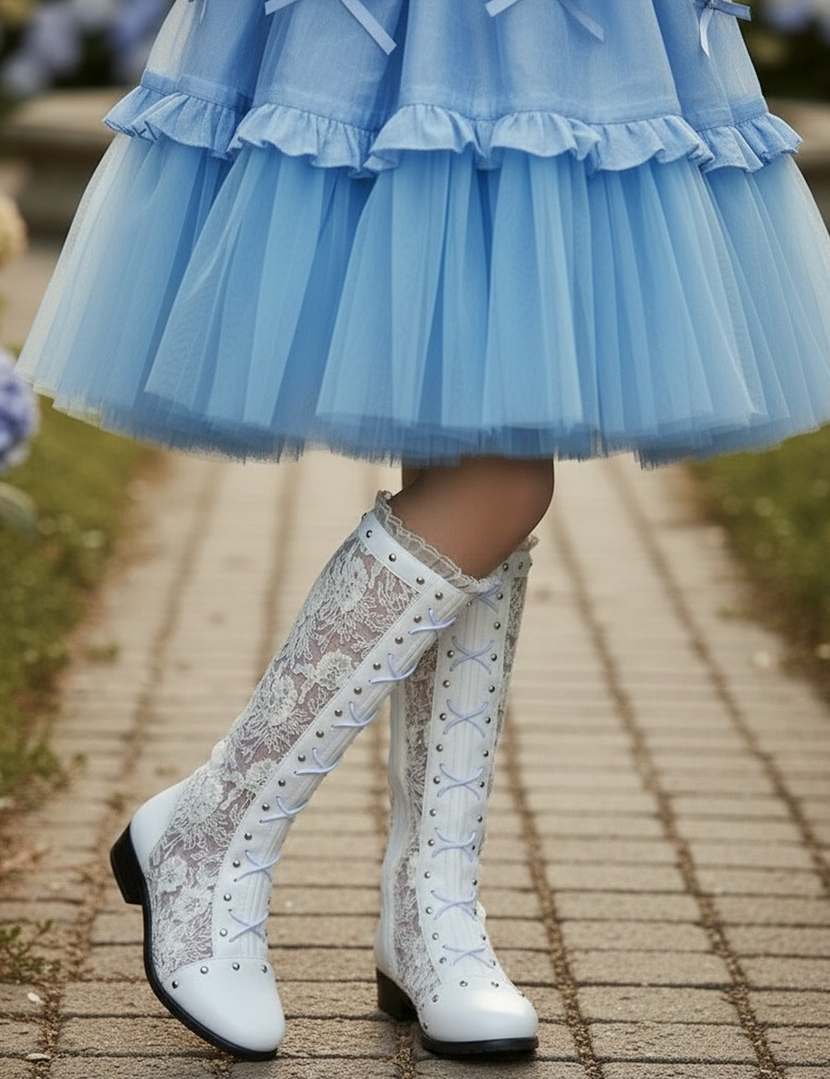 GRACY WHITE BOOTS
